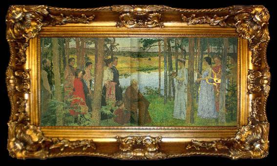 framed  Carl Wilhelmson en allegori, ta009-2